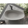 Mexen Milano freistehende Wanne aus Konglomerat 150 x 82 cm, Beton matt - 57301508561