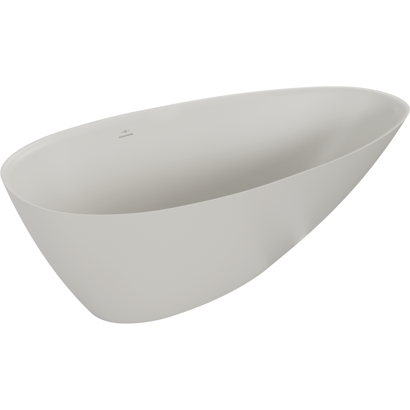 Mexen Milano freistehende Wanne aus Konglomerat 150 x 82 cm, Beton matt - 57301508561