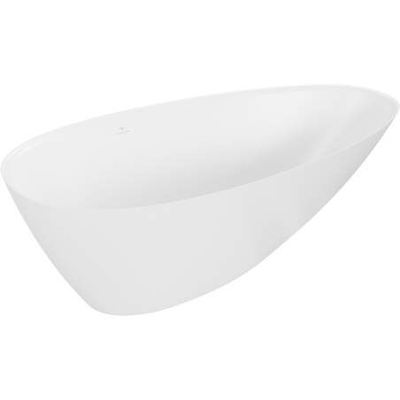 Mexen Milano freistehende Badewanne aus Konglomerat 170 x 86 cm, weiß matt - 57301708500