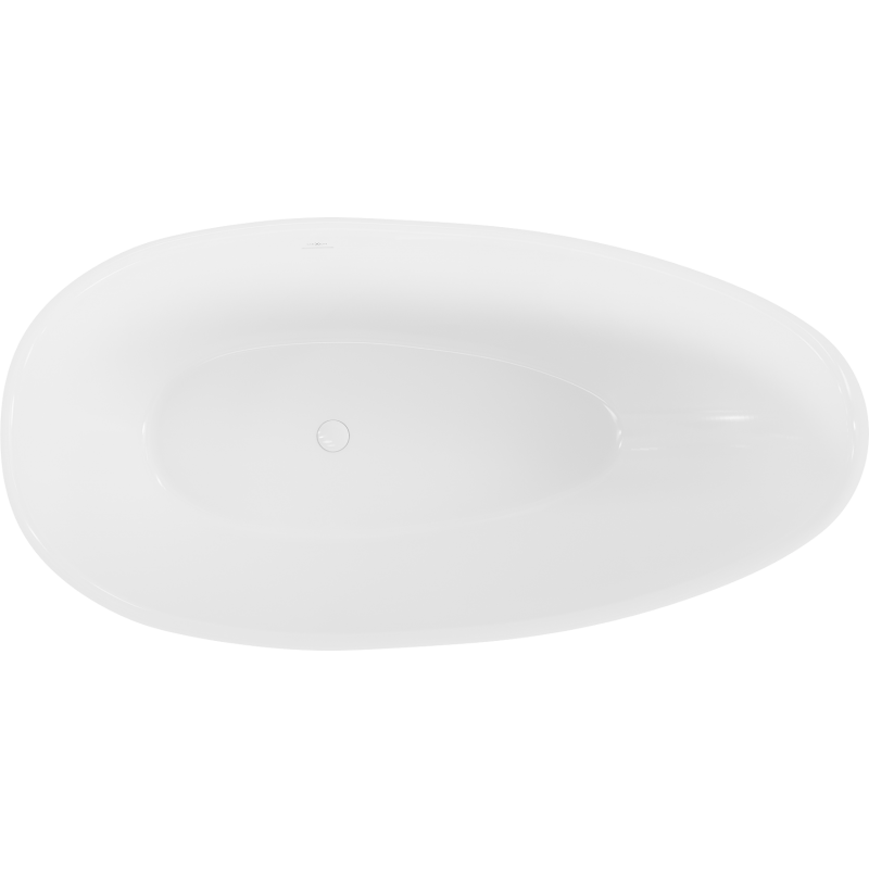 Mexen Milano freistehende Badewanne aus Konglomerat 170 x 86 cm, weiß glänzend - 57301708510