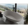 Mexen Milano freistehende Badewanne aus Konglomerat 170 x 86 cm, Beton matt - 57301708561