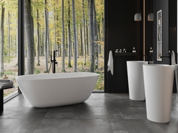 Mexen Como freistehende Wanne aus Konglomerat 150 x 82 cm, weiß matt - 57311508200