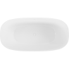 Mexen Como freistehende Badewanne aus Konglomerat 150 x 82 cm, weiß glänzend - 57311508210