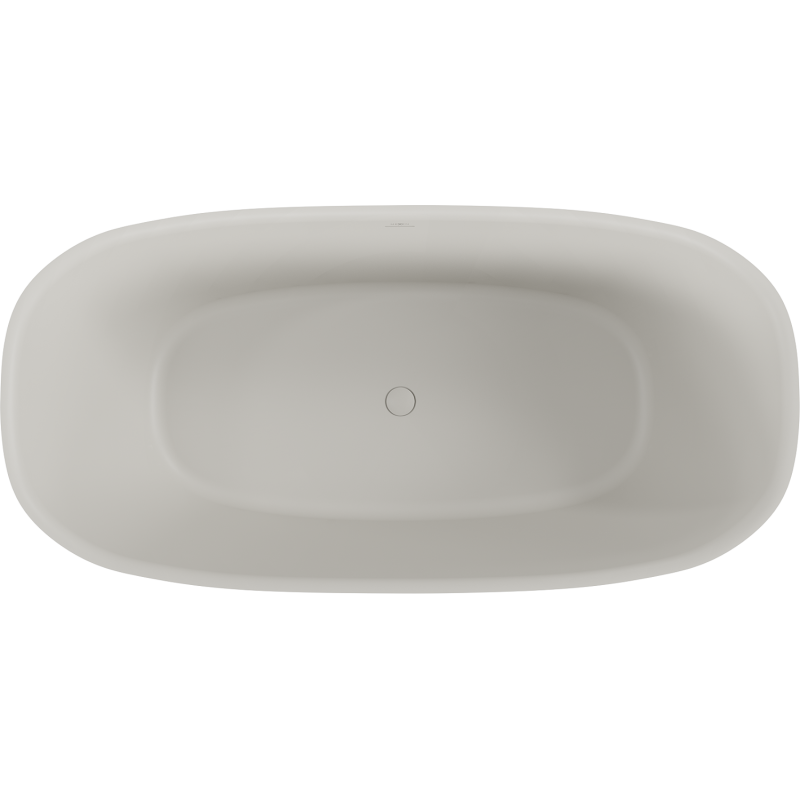 Mexen Como freistehende Badewanne aus Konglomerat 150 x 82 cm, Beton matt - 57311508261