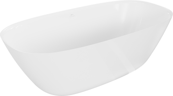 Mexen Como freistehende Badewanne aus Konglomerat 170 x 82 cm, weiß glänzend - 57311708210