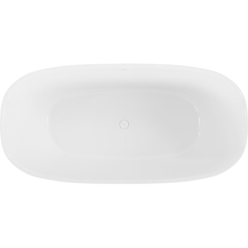 Mexen Como freistehende Badewanne aus Konglomerat 170 x 82 cm, weiß glänzend - 57311708210