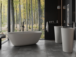 Mexen Como freistehende Badewanne aus Konglomerat 170 x 82 cm, Beton matt - 57311708261