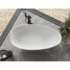 Mexen Milano freistehende Badewanne aus Konglomerat 150 x 82 cm, weiß matt - 57301508500