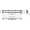 Mexen Flat ABS Linearablauf 2w1 90 cm, Inox- 1069090