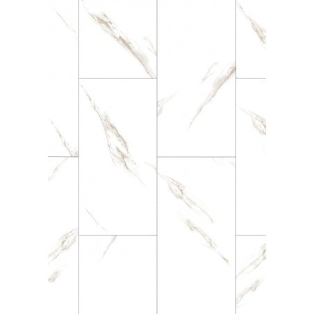 Mexen River White  Vinylplatten 610 x 305 mm SPC 6,5 mm, IXPE-Unterlage 1,5 mm, 4 V-Fuge, Jazz White - F1150-0610-305-505-4V1-90
