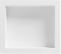 Mexen X-Wall-S Nischenregal SMC mit Flansch 35,5 x 40,7 cm, weiß - 1901354109