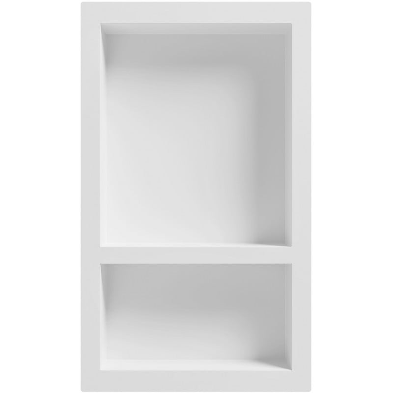 Mexen X-Wall-S Nischenablage SMC mit Flansch 68,6 x 40,7 cm, Weiß - 1901694109