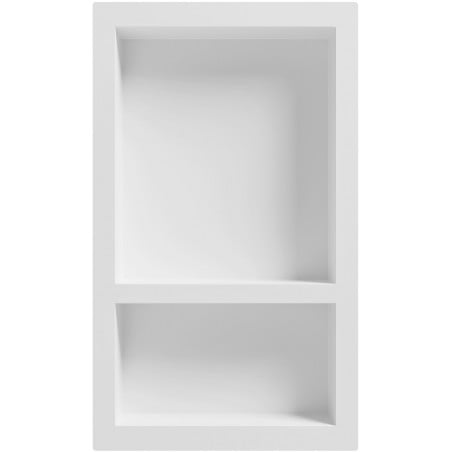 Mexen X-Wall-S Nischenablage SMC mit Flansch 68,6 x 40,7 cm, Weiß - 1901694109