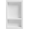 Mexen X-Wall-S Nischenablage SMC mit Flansch 68,6 x 40,7 cm, Weiß - 1901694109