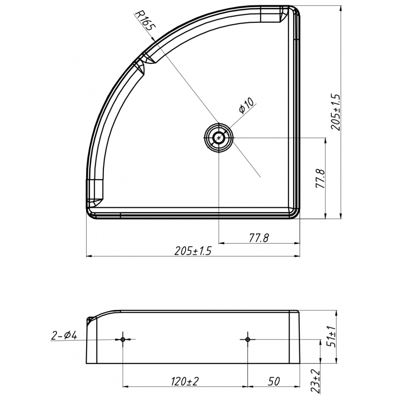 Mexen X-Wall-S Eck-Wandregal SMC 20,5 x 20,5 cm, weiß - 1901202005