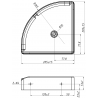 Mexen X-Wall-S Eck-Wandregal SMC 20,5 x 20,5 cm, weiß - 1901202005