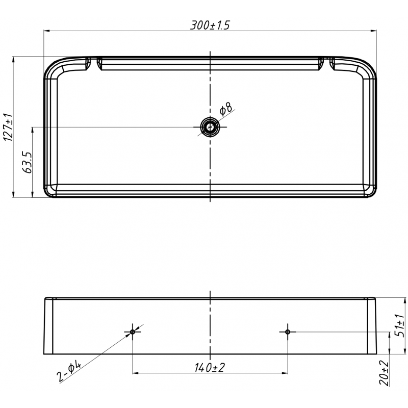 Mexen X-Wall-S Wandregal SMC 30 x 12,7 cm, weiß - 1901301305