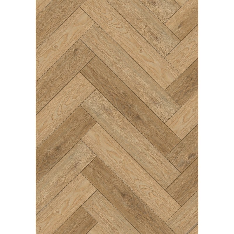 Mexen Sunset Hills Vinylpaneele Fischgrät 635 x 127 mm SPC 6,5 mm, Unterlage 1,5 mm, 4 V-Fuge, Eiche