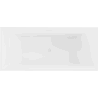 Mexen Vigo freistehende Badewanne 178,5 x 80 cm, weiß, weißer Überlauf - 51251788000-20