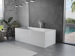 Mexen Vigo freistehende Badewanne 178,5 x 80 cm, weiß, weißer Überlauf - 51251788000-20