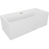 Mexen Vigo freistehende Badewanne 178,5 x 80 cm, weiß, Überlauf Roségold - 51251788000-60
