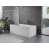 Mexen Vigo freistehende Badewanne 178,5 x 80 cm, weiß, Überlauf gebürstetes Kupfer - 51251788000-65