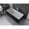 Mexen Vigo freistehende Badewanne 178,5 x 80 cm, weiß/schwarz, weißer Überlauf - 51251788075-20