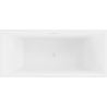 Mexen Vigo freistehende Badewanne 178,5 x 80 cm, weiß/schwarz, weißer Überlauf - 51251788075-20