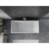 Mexen Vigo freistehende Badewanne 178,5 x 80 cm, weiß/schwarz, weißer Überlauf - 51251788075-20