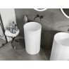 Mexen Ajax-01 freistehendes Waschbecken aus Konglomerat 45 x 45 cm, weiß matt - 26504500