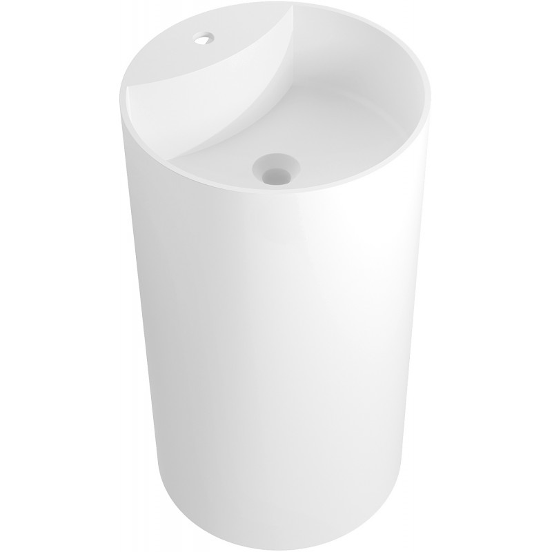 Mexen Ajax-02 freistehendes Waschbecken aus Konglomerat 45 x 45 cm, weiß matt - 26514500