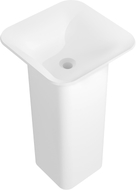 Mexen Ria freistehendes Waschbecken aus Konglomerat 45 x 45 cm, weiß matt - 26584500