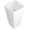 Mexen Adora freistehendes Waschbecken aus Konglomerat 45 x 45 cm, weiß matt - 26564500