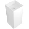 Mexen Xola-1 freistehendes Waschbecken aus Konglomerat 40 x 40 cm, weiß matt - 26594000