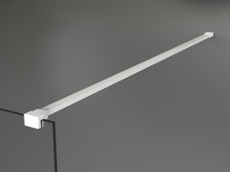 Mexen gerader Halter für Duschwand 6-8 mm, weiß - 800-01-20