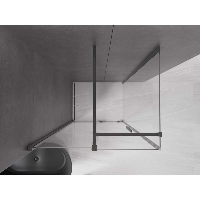 Mexen Velar Schiebeduschkabine 90 x 120 cm, transparent, Graphit - 871-090-120-01-95