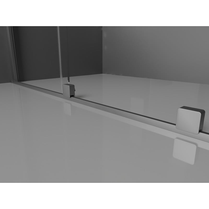 Mexen Velar Duschkabine schiebbar 110 x 120 cm, transparent, Gun Metal - 871-110-120-01-95