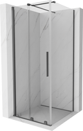 Mexen Velar verschiebbare Duschkabine 120 x 120 cm, transparent, Gun Metal - 871-120-120-01-95