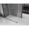 Mexen Velar Schiebeduschkabine 150 x 85 cm, transparent, Gun Metal - 871-150-085-01-95