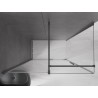 Mexen Velar Schiebeduschkabine 150 x 85 cm, transparent, Gun Metal - 871-150-085-01-95