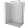 Mexen Velar Duschkabine Schiebetür 160 x 90 cm, transparent, gebürsteter Nickel - 871-160-090-01-97