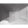 Mexen Velar Duschkabine zum Schieben 130 x 70 cm, transparent, gebürsteter Nickel - 871-130-070-01-97