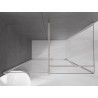 Mexen Velar Schiebeduschkabine 140 x 75 cm, transparent, gebürsteter Nickel - 871-140-075-01-97