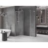 Mexen Velar Duschkabine zum Schieben 150 x 80 cm, transparent, gebürstetes Nickel - 871-150-080-01-97
