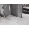 Mexen Velar Duschkabine zum Schieben 150 x 80 cm, transparent, gebürstetes Nickel - 871-150-080-01-97