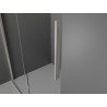 Mexen Velar Schiebeduschkabine 150 x 85 cm, transparent, gebürsteter Nickel - 871-150-085-01-97