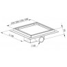 Mexen Flat-Q M13 Bodenabfluss quadratisch 15 x 15 cm, Inox - 1010015