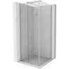 Mexen Velar Duschkabine verschiebbar 90 x 90 cm, transparent, gebürsteter Nickel - 871-090-090-01-97