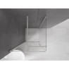 Mexen Velar Duschkabine verschiebbar 90 x 90 cm, transparent, gebürsteter Nickel - 871-090-090-01-97