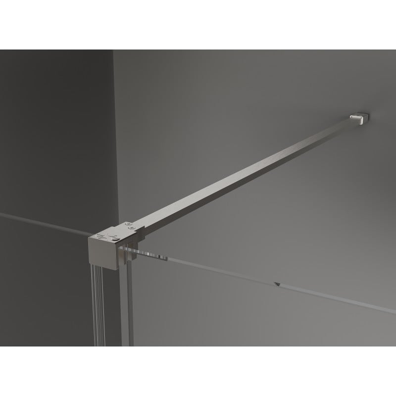 Mexen Velar Schiebeduschkabine 90 x 75 cm, transparent, gebürsteter Nickel - 871-090-075-01-97